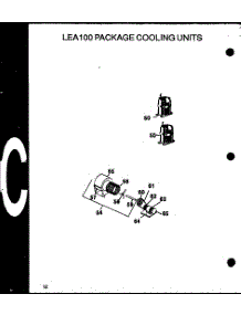 Lea100 Package Cooling Units (Lea100a003a / P1160403c) (Lea100a004a / P1160404c) parts for Amana Central Air Conditioner LEA100A004A/P1160404C from AppliancePartsPros.com