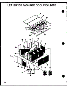 Lea125 / 150 Package Cooling Units (Lea125a003a / P1160405c) (Lea125a004a / P1160406c) (Lea150a003a / P1160407c) (Lea150a004a / P1160408c) parts for Amana Central Air Conditioner LEA150A004A/P1160408C from AppliancePartsPros.com