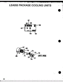 Lea200 Package Cooling Units (Lea200a003a / P1160409c) (Lea200a004a / P1160410c) parts for Amana Central Air Conditioner LEA200A004A/P1160410C from AppliancePartsPros.com