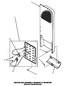 Heater Box Assembly (Original) (Le4207l / P1178402wl) (Le4207w / P1178402ww) (Le4507l / P1163611wl) (Le4507w / P1163610ww) (Le4607l / P1163615wl) (Le4607w / P1163614ww) (Le8507w / P1163605ww) (Le8607w / P1163618ww) (Lem427l / P1178403wl) (Lem427w / P1178403ww) (Lem447l / P1176 parts for Amana Dryer LEM427L/P1178403WL from AppliancePartsPros.com
