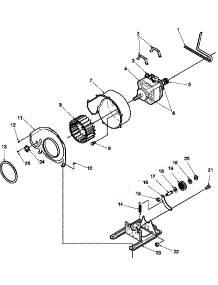 Motor And Fan Assemblies parts for Speed Queen Dryer LES10AW-PLES10AW from AppliancePartsPros.com