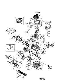 Craftsman 4-Cycle Engine parts for Tecumseh Lawn & Garden Engine LEV100-335028D from AppliancePartsPros.com