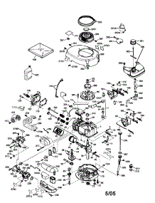 Cylinder / Flywheel / Rewind Starter parts for Tecumseh Lawn & Garden Engine LEV120-362001A from AppliancePartsPros.com