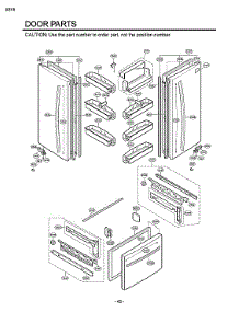 Door Parts parts for Lg Bottom-Mount Refrigerator LFC20760ST/01 from AppliancePartsPros.com