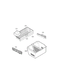 Freezer Parts parts for Lg Bottom-Mount Refrigerator LFC20760ST/04 from AppliancePartsPros.com