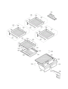 Refrigerator Parts parts for Lg Bottom-Mount Refrigerator LFC20760ST/04 from AppliancePartsPros.com