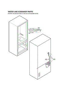 Water & Ice Maker Parts parts for Lg Bottom-Mount Refrigerator LFC21776D/00 from AppliancePartsPros.com