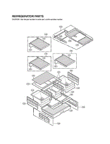 Refrigerator Parts parts for Lg Bottom-Mount Refrigerator LFC21776ST/07 from AppliancePartsPros.com