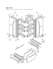 Door Parts parts for Lg Bottom-Mount Refrigerator LFC21776ST/07 from AppliancePartsPros.com