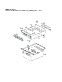 Freezer Parts parts for Lg Bottom-Mount Refrigerator LFC24770ST/04 from AppliancePartsPros.com
