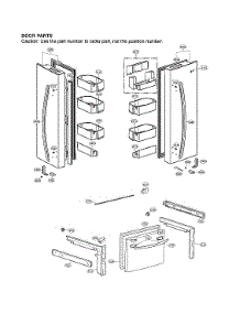 Door Parts parts for Lg Bottom-Mount Refrigerator LFC24770ST/04 from AppliancePartsPros.com