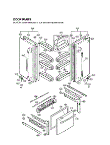 Door Parts parts for Lg Bottom-Mount Refrigerator LFC25776ST/03 from AppliancePartsPros.com