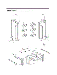 Door Parts parts for Lg Bottom-Mount Refrigerator LFC28768SB/02 from AppliancePartsPros.com