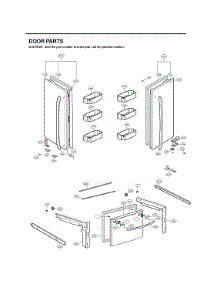 Door Parts parts for Lg Bottom-Mount Refrigerator LFC28768ST/03 from AppliancePartsPros.com