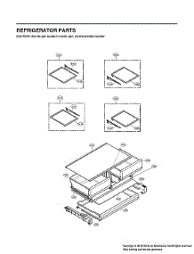 Refrigerator Parts parts for Lg Bottom-Mount Refrigerator LFCC22426S/01 from AppliancePartsPros.com