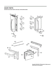 Door Parts parts for Lg Bottom-Mount Refrigerator LFCC22426S/01 from AppliancePartsPros.com