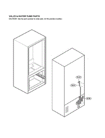 Valve & Water Tube Parts parts for Lg Bottom-Mount Refrigerator LFCC22426S/04 from AppliancePartsPros.com