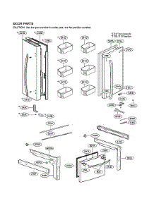 Door Parts parts for Lg Bottom-Mount Refrigerator LFCC22426S/08 from AppliancePartsPros.com