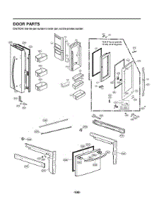 Door Parts parts for Lg Bottom-Mount Refrigerator LFCC23596S/01 from AppliancePartsPros.com