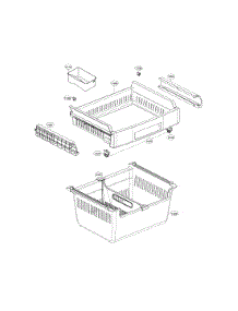 Freezer Parts parts for Lg Bottom-Mount Refrigerator LFCS22520S/01 from AppliancePartsPros.com
