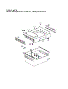 Freezer Parts parts for Lg Bottom-Mount Refrigerator LFCS22520S/05 from AppliancePartsPros.com