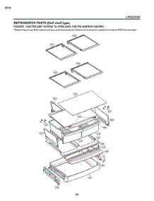 Refrigerator Parts parts for Lg Bottom-Mount Refrigerator LFCS22520W/00 from AppliancePartsPros.com