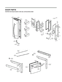 Door Parts parts for Lg Bottom-Mount Refrigerator LFCS27596S/00 from AppliancePartsPros.com