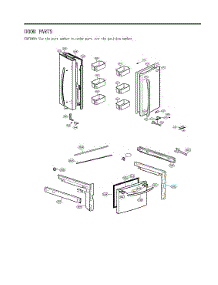 Door Parts parts for Lg Bottom-Mount Refrigerator LFCS28768S/00 from AppliancePartsPros.com