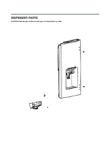 Dispenser Parts parts for Lg Bottom-Mount Refrigerator LFCS28768S/00 from AppliancePartsPros.com