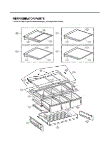 Refrigerator Parts parts for Lg Bottom-Mount Refrigerator LFCS31626S/01 from AppliancePartsPros.com