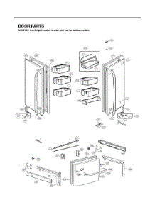 Door Parts parts for Lg Bottom-Mount Refrigerator LFCS31626S/01 from AppliancePartsPros.com