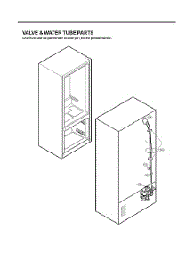 Valve & Water Tube Parts parts for Lg Bottom-Mount Refrigerator LFCS31626S/01 from AppliancePartsPros.com