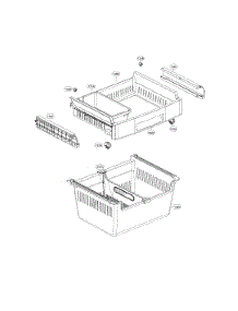 Freezer Parts parts for Lg Bottom-Mount Refrigerator LFDS22520S/00 from AppliancePartsPros.com