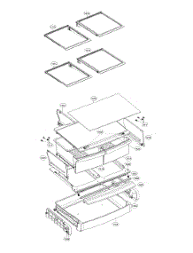 Refrigerator Parts parts for Lg Bottom-Mount Refrigerator LFDS22520S/00 from AppliancePartsPros.com