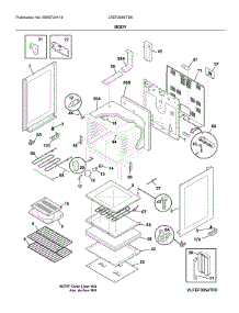 Body parts for Frigidaire Electric Range LFEF3054TDK from AppliancePartsPros.com