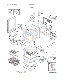 Body parts for Frigidaire Electric Range LFEF3054TDN from AppliancePartsPros.com