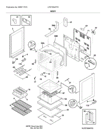 Body parts for Frigidaire Electric Range LFEF3054TFH from AppliancePartsPros.com