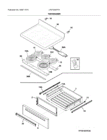 Top / Drawer parts for Frigidaire Electric Range LFEF3054TFH from AppliancePartsPros.com