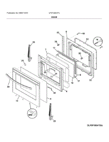 Door parts for Frigidaire Electric Range LFEF3054TFJ from AppliancePartsPros.com