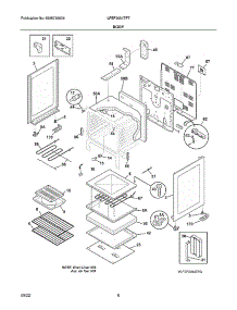 Body parts for Frigidaire Electric Range LFEF3054TFT from AppliancePartsPros.com