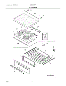 Top / Drawer parts for Frigidaire Electric Range LFEF3054TFT from AppliancePartsPros.com