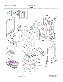Body parts for Frigidaire Electric Range LFEH3051VFA from AppliancePartsPros.com
