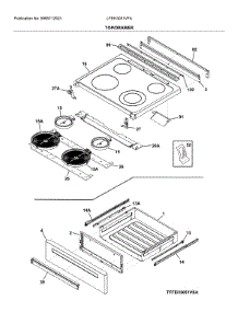 Top / Drawer parts for Frigidaire Electric Range LFEH3051VFA from AppliancePartsPros.com