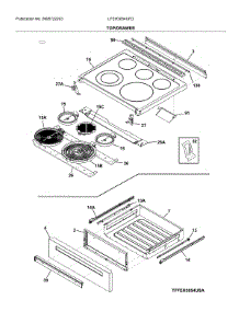 Top / Drawer parts for Frigidaire Electric Range LFEH3054UFD from AppliancePartsPros.com