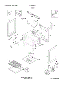 Body parts for Frigidaire Gas Range LFGF3052TFC from AppliancePartsPros.com