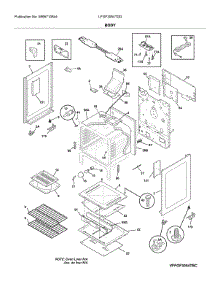 Body parts for Frigidaire Gas Range LFGF3054TDD from AppliancePartsPros.com