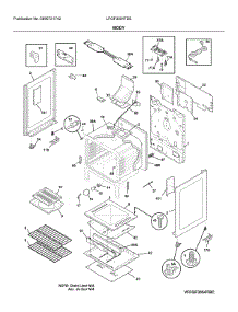 Body parts for Frigidaire Gas Range LFGF3054TDE from AppliancePartsPros.com