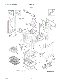 Body parts for Frigidaire Gas Range LFGF3054TFJ from AppliancePartsPros.com