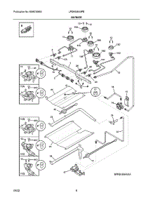 Burner parts for Frigidaire Gas Range LFGH3054UFE from AppliancePartsPros.com