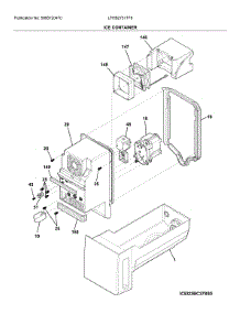 Container parts for Frigidaire Bottom-Mount Refrigerator LFHB2751TF6 from AppliancePartsPros.com